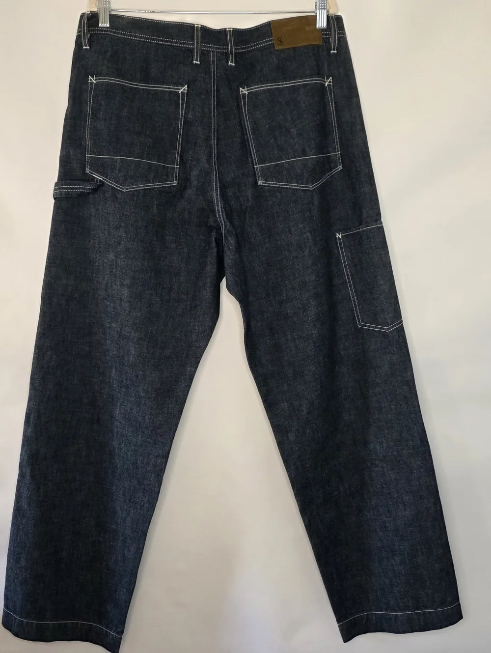 Todd Snyder Relaxed Denim Welder Pants Size 36x33 Cotton Carpenter Jeans NEW - Picture 6 of 15